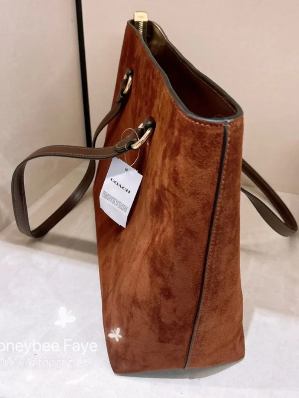 Station Tote Bag Suede Ccc77 So Popular!